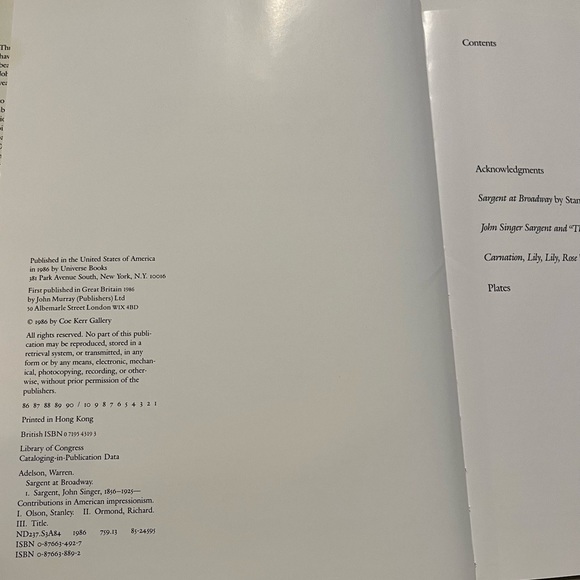 John Singer Sargent Hardback SARGENT AT BROADWAY THE IMPRESSIONIST YEARS - Picture 6 of 16